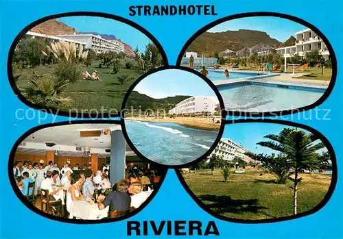 AK / Ansichtskarte Playa_del_Cura_Gran_Canaria Strandhotel Riviera Restaurant Swimming Pool Strand Playa_del