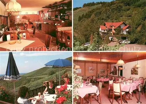 AK / Ansichtskarte Oberkirch_Baden Restaurant Pension Haus am Berg Weinberge Oberkirch_Baden