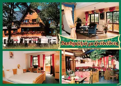 AK / Ansichtskarte Seiffen_Erzgebirge Landgasthof zu Heidelberg Restaurant Fremdenzimmer Seiffen Erzgebirge