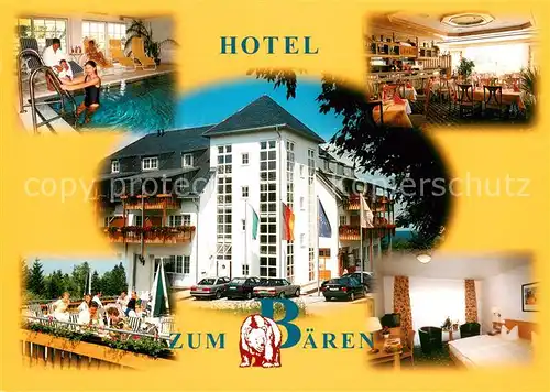 AK / Ansichtskarte Oberbaerenburg_Baerenburg Hotel zum Baeren Restaurant Fremdenzimmer Hallenbad Oberbaerenburg Baerenburg