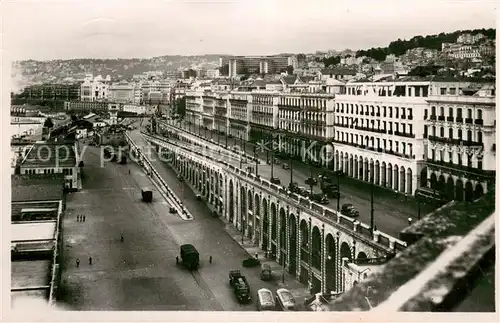 AK / Ansichtskarte Alger_Algerien Vue panoramique et perspective du Boulevard de la Republique Alger Algerien