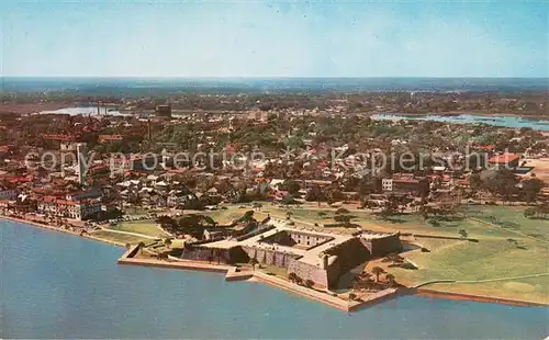 AK / Ansichtskarte St_Augustine_Beach Aerial view of Castillo de San Marcos  St_Augustine_Beach