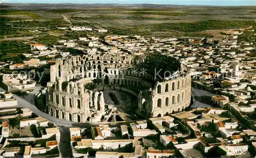 AK / Ansichtskarte El Djem Thydrus Vue du Colisee Ruines Romaine Vue aerienne El Djem