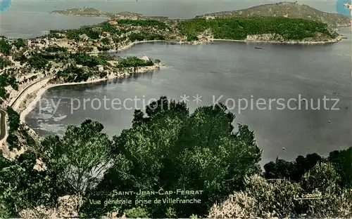 AK / Ansichtskarte Saint Jean Cap Ferrat Vue generale prise de Villefranche Saint Jean Cap Ferrat