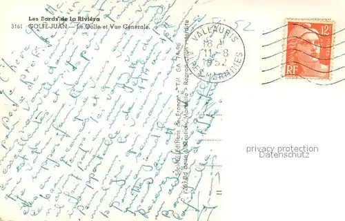 AK / Ansichtskarte Golfe Juan Le Golfe et Vue generale Golfe Juan