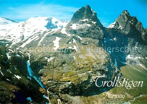 AK / Ansichtskarte Trollstigen Fliegeraufnahme Trollstigen