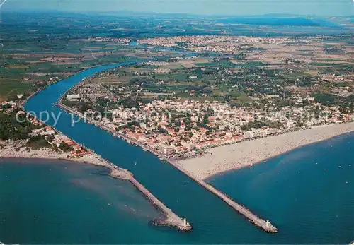 AK / Ansichtskarte Le_Grau_d_Agde Fliegeraufnahme Le_Grau_d_Agde