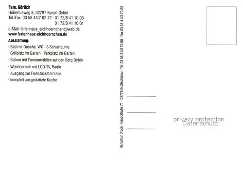 AK / Ansichtskarte Oybin Ferienhaus Eichhoernchen Zittauer Gebirge Oybin