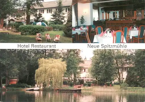 AK / Ansichtskarte Strausberg_Brandenburg Hotel Restaurant Neue Spitzmuehle am Straussee Strausberg Brandenburg