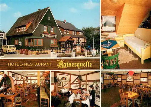 AK / Ansichtskarte Bruchmachtersen Hotel Restaurant Kaiserquelle Fremdenzimmer Bruchmachtersen