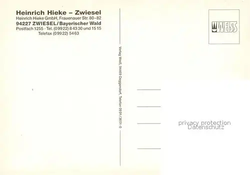 AK / Ansichtskarte Zwiesel_Niederbayern Baerwurzerei Heinrich Hieke Destillierblase Probierstube Zwiesel Niederbayern