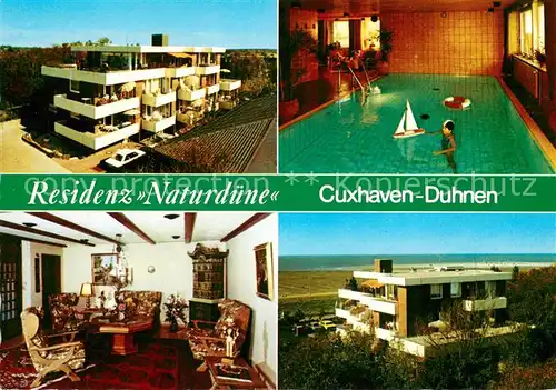 AK / Ansichtskarte Duhnen_Nordsee Ferienappartementhaus Residenz Naturduene Hallenbad Meerblick Duhnen Nordsee