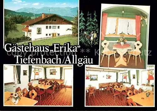 AK / Ansichtskarte Tiefenbach_Sonthofen Gaestehaus Erika Tiefenbach Sonthofen