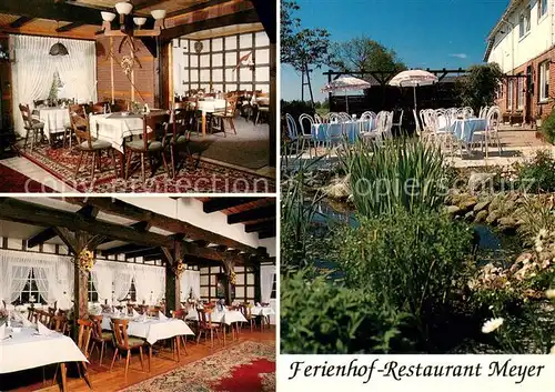 AK / Ansichtskarte Drochtersen Ferienhof Restaurant Meyer Terrasse Teich Drochtersen