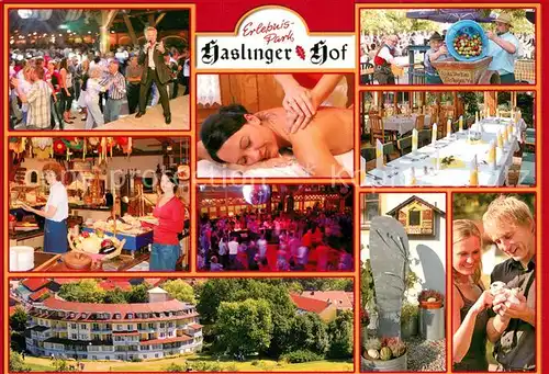 AK / Ansichtskarte Kirchham_Niederbayern Erlebnispark Haslinger Hof Hotel Restaurant Tanzveranstaltung Kirchham Niederbayern