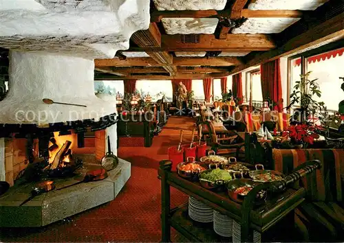 AK / Ansichtskarte Mitteltal_Schwarzwald Kurhotel Restaurant Kamin Mitteltal Schwarzwald