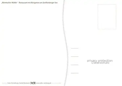 AK / Ansichtskarte Niemtsch Niemtscher Muehle am Senftenberger See Restaurant Biergarten Hafen Segeln Niemtsch