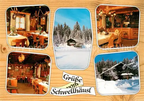 AK / Ansichtskarte Zwiesel_Niederbayern Schwellhaeusl Gaststaette Winterimpressionen Zwiesel Niederbayern