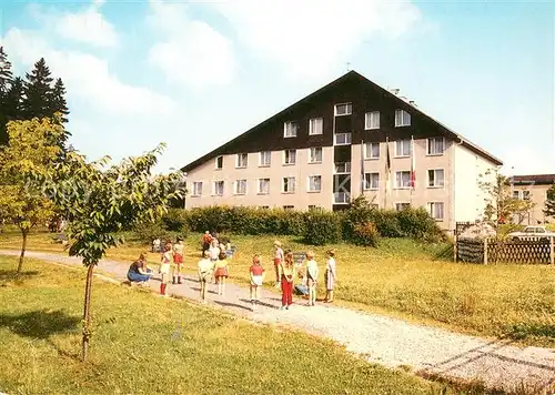AK / Ansichtskarte Schoenheide_Erzgebirge Ferienheim Haus der Freundschaft des WMK Fritz Heckert Karl Marx Stadt Schoenheide Erzgebirge