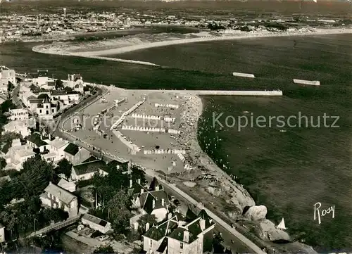 AK / Ansichtskarte Croix_de_Vie_Vendee Vie aerienne sur la Plage et sur Saint Gilles sur Vie Croix_de_Vie_Vendee