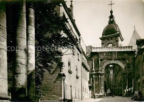 AK / Ansichtskarte Besancon_Doubs Vestiges du Theatre romain porte noire et cathedrale St Jean Besancon Doubs