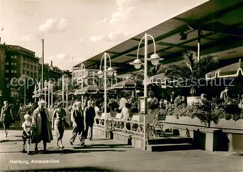 AK / Ansichtskarte Hamburg Alsterpavillon Restaurant Terrasse Hamburg