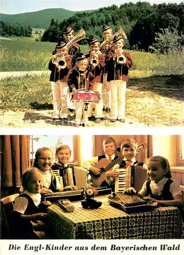 AK / Ansichtskarte Selinghof Die Englkinder aus dem Bayerischen Wald Musikkapelle Junge Musikanten 