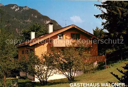 AK / Ansichtskarte Oberammergau Gaestehaus Waldner Bayerische Alpen Oberammergau