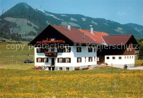 AK / Ansichtskarte Obermaiselstein Gaestehaus Schlachter Allgaeuer Alpen Obermaiselstein