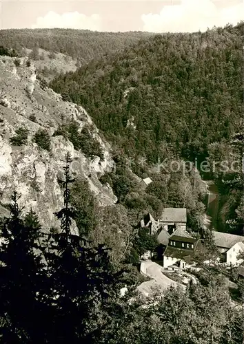 AK / Ansichtskarte Weihersmuehle_Weismain Gasthof Pension Forelle Sommerfrisch Landschaftsschutzgebiet Kleinziegenfelder Tal Weihersmuehle_Weismain