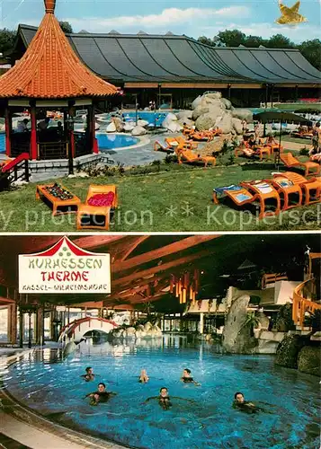 AK / Ansichtskarte Wilhelmshoehe_Kassel Kurhessen Therme Thermalbad Liegewiese Wilhelmshoehe Kassel