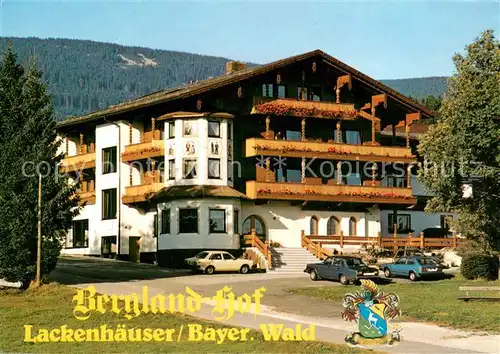 AK / Ansichtskarte Neureichenau Hotel Bergland Hof Wappen Neureichenau