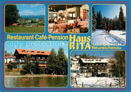 AK / Ansichtskarte Neureichenau Restaurant Cafe Pension Haus Rita Sommer  und Winterparadies Bayerischer Wald Neureichenau