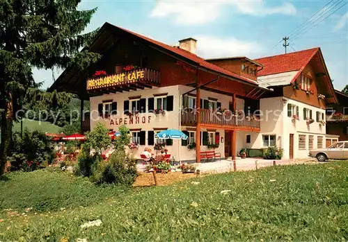 AK / Ansichtskarte Ofterschwang Cafe Hotel Pension Alpenhof Ofterschwang