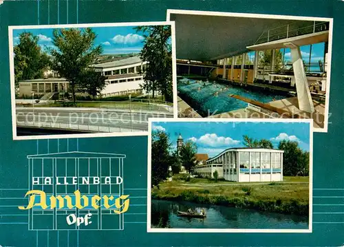 AK / Ansichtskarte Amberg_Oberpfalz Hallenbad Amberg Oberpfalz