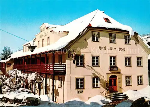 AK / Ansichtskarte Hindelang Hotel Adler Post im Winter Hindelang