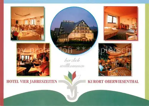 AK / Ansichtskarte Oberwiesenthal_Erzgebirge Hotel Vier Jahreszeiten Restaurant Fremdenzimmer Oberwiesenthal Erzgebirge