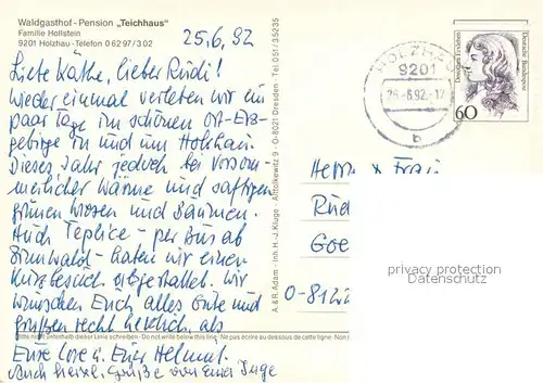 AK / Ansichtskarte Holzhau_Rechenberg Bienenmuehle_Erzgebirge Waldgasthof Pension Teichhaus Restaurant Landschaftspanorama Fliegeraufnahme 