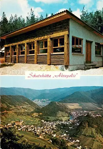 AK / Ansichtskarte Mayschoss Schutzhuette Akropolis Panorama Blick ins Tal Mayschoss