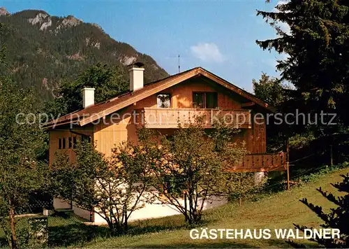 AK / Ansichtskarte Oberammergau Gaestehaus Waldner Alpen Oberammergau