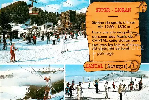 AK / Ansichtskarte Lioran Sur les Monts du Cantal Station de Super Lioran Lioran