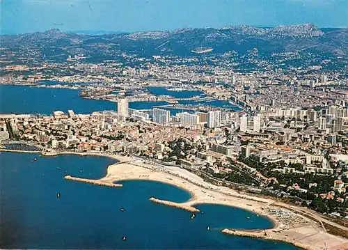 AK / Ansichtskarte Toulon_Var Le Mourillon le port Vue aerienne Toulon_Var