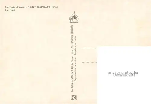 AK / Ansichtskarte Saint Raphael_Var Le Port Saint Raphael Var