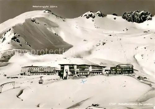 AK / Ansichtskarte Oberstdorf Nebelhornbahn Bergstation Hotel Hoefatsblick Edmund Probsthaus Oberstdorf