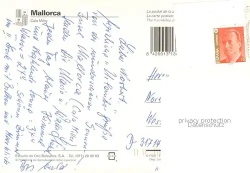 AK / Ansichtskarte Cala_Millor_Mallorca Fliegeraufnahme Cala_Millor_Mallorca