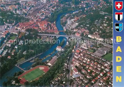 AK / Ansichtskarte Baden_AG Fliegeraufnahme Baden_AG