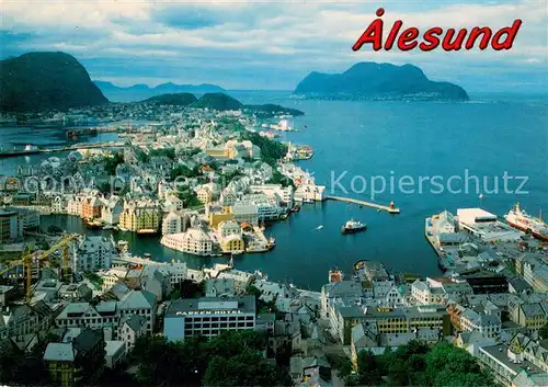AK / Ansichtskarte Alesund Fliegeraufnahme Alesund