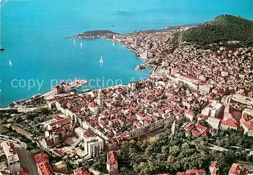 AK / Ansichtskarte Split_Spalato Fliegeraufnahme Split_Spalato