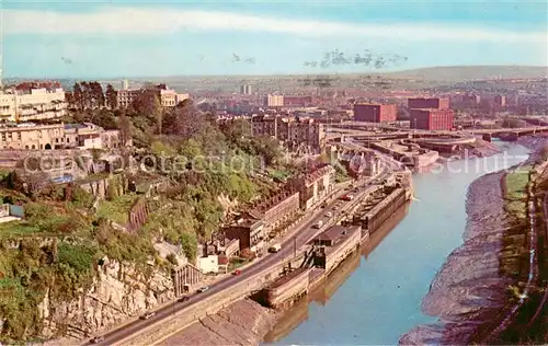 AK / Ansichtskarte Bristol_UK View from the Clifton Suspension Bridge 