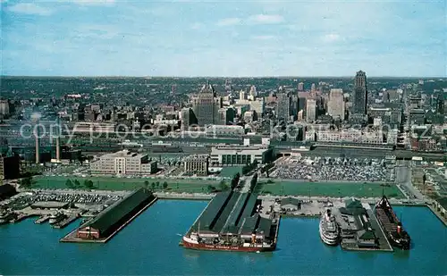 AK / Ansichtskarte Toronto_Canada Aerial view of Toronto Harbour Toronto Canada